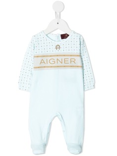 Aigner Kids комбинезон для новорожденного с логотипом