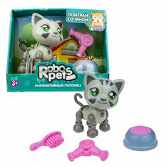 Интерактивная игрушка 1Toy Robo Pets Милашка котенок 9.5х18х15