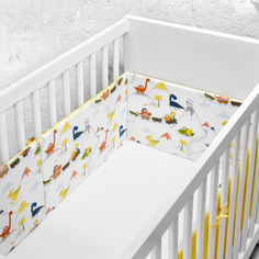 Бортик в кроватку loombee Динозавры