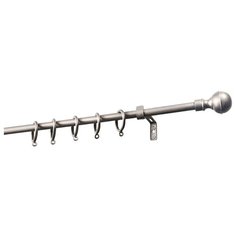 Карниз однорядный Уют 19.01ТО.568.160Ш (300 см) серебро