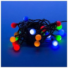 Гирлянда Uniel нить 11093 (280 см), 20 ламп, разноцветный/зеленый провод