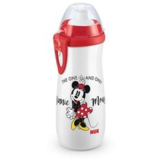 NUK Поильник-непроливайка NUK First Choice Sport Disney Mickey Mouse, 450 мл белый/красный/минни