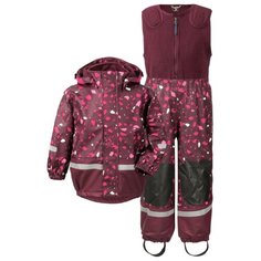 Комплект с полукомбинезоном Didriksons Boardman 503530 размер 110, сливовый