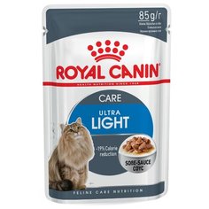 Влажный корм для кошек Royal Canin Ultra Light, профилактика избыточного веса 85 г (кусочки в соусе)