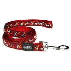 Поводок для собак Rogz Fancy Dress Beach bum L red bone 1.4 м 20 мм