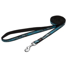 Поводок для собак Rogz Fancy Dress JellyBean S turquoise chrome 1.8 м 11 мм
