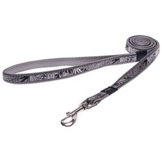 Поводок для собак Rogz Fancy Dress Beach bum L silver gecko 1.8 м 16 мм