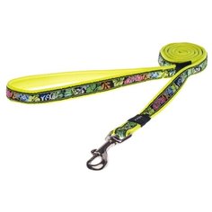 Поводок для собак Rogz Fancy Dress Scooter M dayglo floral 1.4 м 16 мм