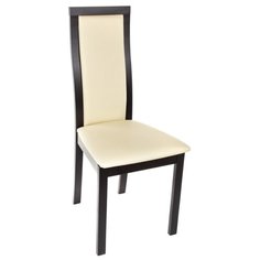 Стул Woodville Life, дерево/искусственная кожа, цвет: бежевый/венге