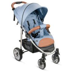Прогулочная коляска Nuovita Corso denim/agrento, цвет шасси: серебристый