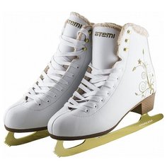 Фигурные коньки ATEMI AFSK-17.01 Star белый/золотистый р. 37