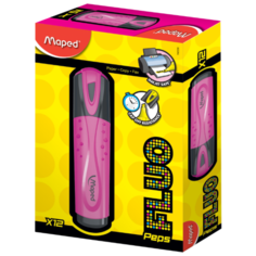 Maped Набор текстовыделителей Fluo Peps Classic (7425367) розовый, 12 шт