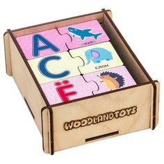 Набор пазлов Woodland Алфавит русский - живой мир (111104)