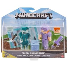 Фигурки Mattel Minecraft Snow Showdown базовые Стрэй и Алекс GWC05