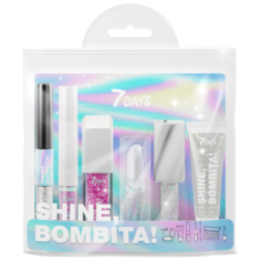 7DAYS Набор для макияжа Shine, Bombita! №3 Hologram