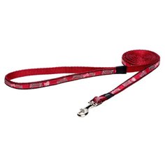 Поводок для собак Rogz Fancy Dress JellyBean S red rogz bone 1.8 м 11 мм
