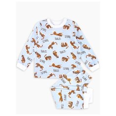 Пижама Веселый Малыш размер 92, голубой