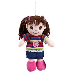 Мягкая игрушка ABtoys Кукла в платье в полоску 20 см