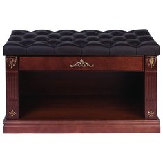 Обувница Мебелик Сильвия , размер (ШхГ): 94х40 см , цвет: темно-коричневый