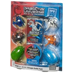 Конструктор Mega Bloks Dragons Universe 95108 Боевой комплект из 5 драконов