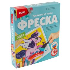 LORI Картина из песка Фреска Единорожка (Кп-063)