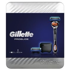 Набор Gillette подарочный в металлической коробке: чехол, бритвенный станок ProGlide Flexball