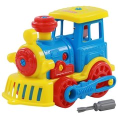 Винтовой конструктор Полесье Транспорт 71255 паровоз