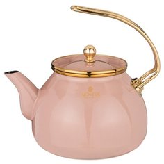 Agness Чайник Тюдор 3 л, розовый