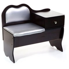 Скамья Бител под телефон №2 венге/серебряный