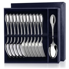 АргентА Столовый набор ложек и вилок из серебра "Император" (12 шт.)