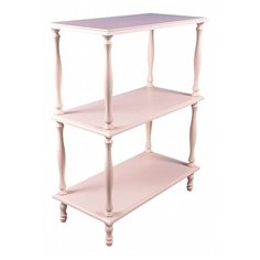 Этажерка Мебелик П 9, 2 полки, материал: МДФ, ШxГxВ: 68х34х87 см, слоновая кость