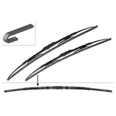 Щетка стеклоочистителя каркасная Bosch Twin 682 550 мм / 530 мм, 2 шт.