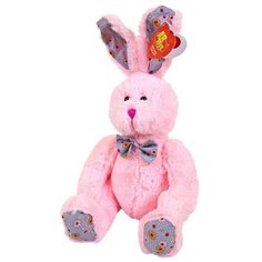 Мягкая игрушка ABtoys Кролик розовый 23 см