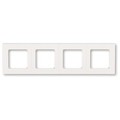 Рамка 4п ABB Levit 2CHH015040A6068, жемчуг/ледяной