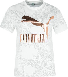 Футболка женская Puma Classics Aop Logo, размер 44-46