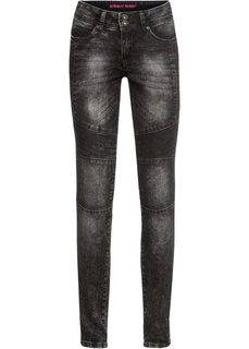 Джинсы Skinny с рельефными швами Bonprix