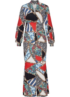 Платье макси с узором Bonprix