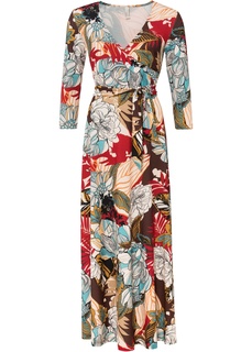 Платье макси с запахом Bonprix