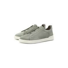 Замшевые кеды Triple Stitch Zegna Couture