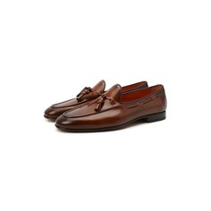 Кожаные лоферы Santoni