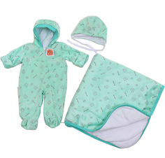 Набор на выписку Топотушки Вдохновенье плед комбинезон шапка весна-лето бежевый 03-15