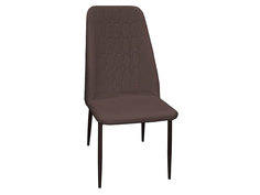 Стул кухонный Марсала Батлер 06 (Шоколад), иск. кожа / Каркас Черный муар Аврора мебель