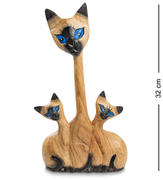 Статуэтка "Кошачья семья" суар 32 см Decor and Gift