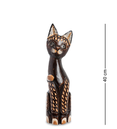 Статуэтка "Кошка" 40 см (албезия, о.Бали) Decor and Gift