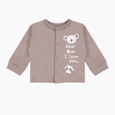 Кофта Веселый малыш Milky Nature мокко, р. 56