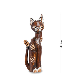 Статуэтка "Кошка" 40 см (албезия, о.Бали) Decor and Gift