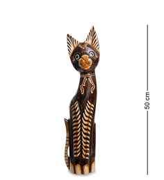 Статуэтка "Кошка" 50 см (албезия, о.Бали) Decor and Gift