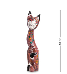 Статуэтка "Кошка" 50 см (албезия, о.Бали) Decor and Gift