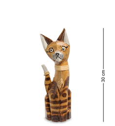 Статуэтка "Кошка" 30 см (албезия, о.Бали) Decor and Gift
