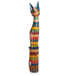 Статуэтка "Кошка" 100 см (албезия, о.Бали) Decor and Gift